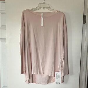 lululemon athletica Light Pink Long Sleeve Top